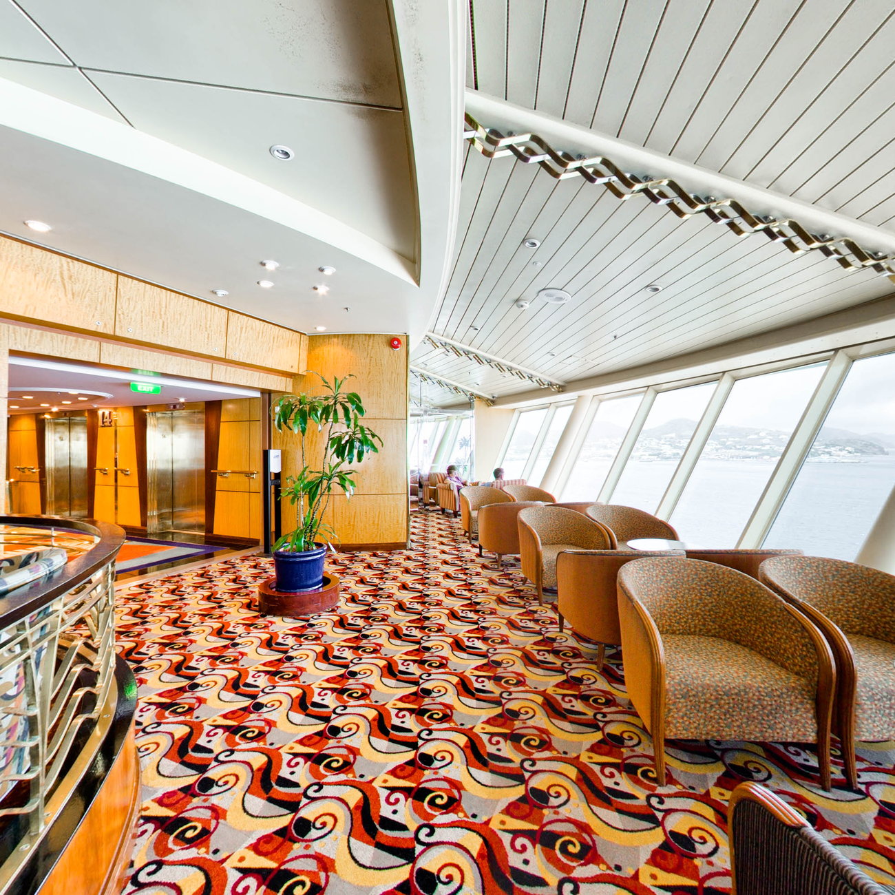 Viking Crown Lounge on Royal Caribbean Adventure of the Seas